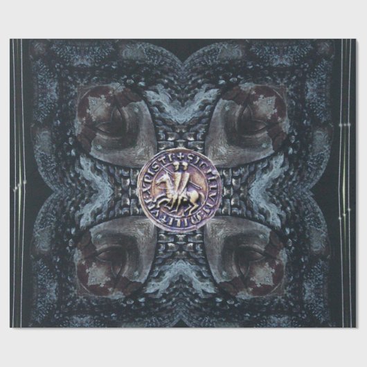 SLUITING VAN DE KNIGHTS-TEMPLAR OP IRON CROSS Blac Cadeaupapier (Vlak)