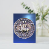 SLUITING VAN DE KNIGHTSTEMPLAR BRIEFKAART (Staand voorkant)