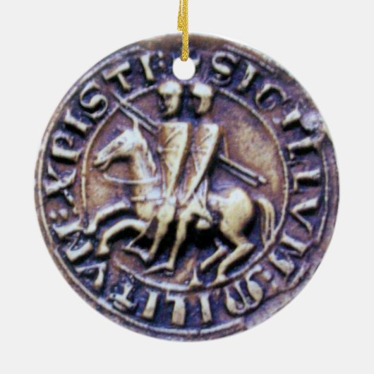 SLUITING VAN DE KNIGHTSTEMPLAR KERAMISCH ORNAMENT (Achterkant)