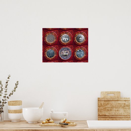 SLUITING VAN DE KNIGHTSTEMPLAR POSTER (Keuken)