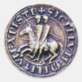SLUITING VAN DE KNIGHTSTEMPLAR RONDE STICKER