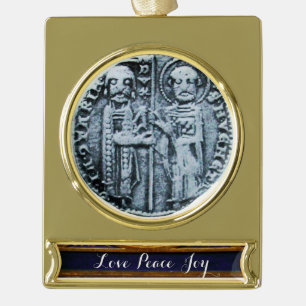 SLUITING VAN DE KNIGHTSTEMPLAR VERGULD BANNER ORNAMENT