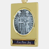 SLUITING VAN DE KNIGHTSTEMPLAR VERGULD BANNER ORNAMENT (Links)