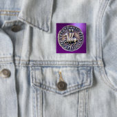 SLUITING VAN DE KNIGHTSTEMPLAR VIERKANTE BUTTON 5,1 CM (In situ)