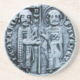 SLUITING VAN DE KNIGHTSTEMPLAR ZANDSTEEN ONDERZETTER