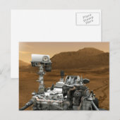 Sluiting van de Mars Curiosity Rover Briefkaart (Voorkant / Achterkant)