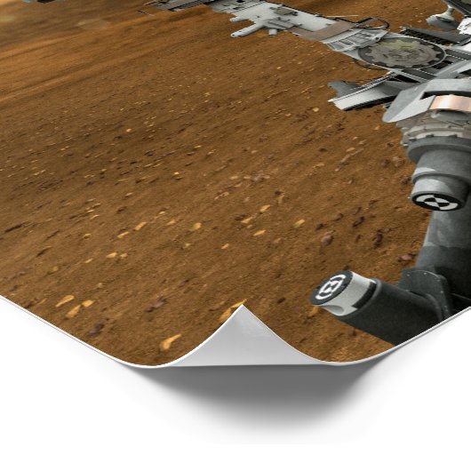 Sluiting van de Mars Curiosity Rover Poster (Hoek)