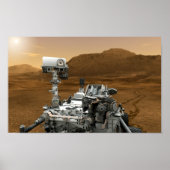 Sluiting van de Mars Curiosity Rover Poster (Voorkant)
