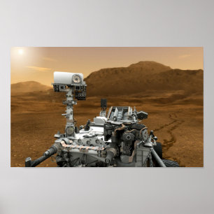 Sluiting van de Mars Curiosity Rover Poster