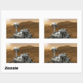 Sluiting van de Mars Curiosity Rover Rechthoekige Sticker (Vel)