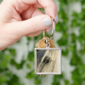 Sluiting van de ogen van paarden sleutelhanger (Hand)