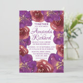 Sluiting van de Paarse en rode zomer Kaart (Staand voorkant)