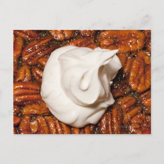 sluiting van de pecanpastei met een crème zonder p briefkaart (Voorkant)