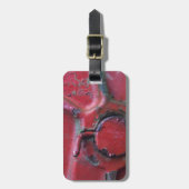 Sluiting van de roodroodroedel bagagelabel (Voorkant verticaal)