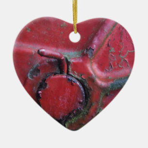 Sluiting van de roodroodroedel keramisch ornament