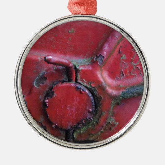 Sluiting van de roodroodroedel metalen ornament (Voorkant)