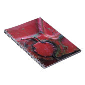 Sluiting van de roodroodroedel notitieboek (Rechterzijde)