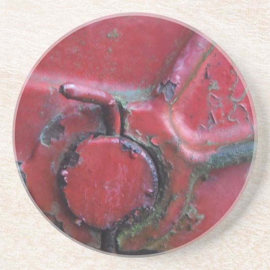 Sluiting van de roodroodroedel zandsteen onderzetter (Voorkant)