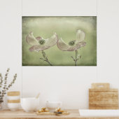 Sluiting van de roze Dogwood Blossom | Seabeck, WA Poster (Keuken)