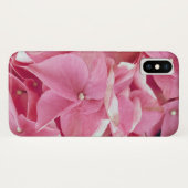 sluiting van de roze hydrangea Case-Mate iPhone case (Achterkant (horizontaal))