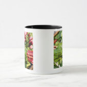 Sluiting van de rubarbbundels in de mand mok (Midden)