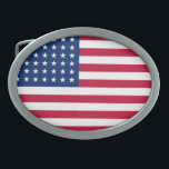 Sluiting van de vlaggengordel gesp<br><div class="desc">De sluiting van de gordel wordt getoond met een patriottische usa-markering. Pas dit object aan of koop zoals het is.</div>