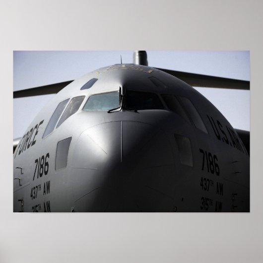 Sluiting van de voorzijde van een C-17 Globemaster Poster (Voorkant)