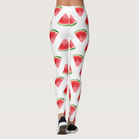 Sluiting van de zomerwatermeloenvrucht leggings (Achterkant)