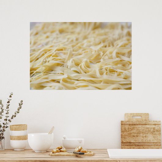 Sluiting van deegnoedels poster (Keuken)