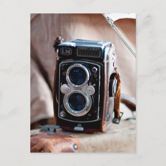 Sluiting van een antiek camera briefkaart (Voorkant)