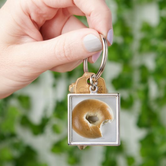 Sluiting van een bagel sleutelhanger (Hand)