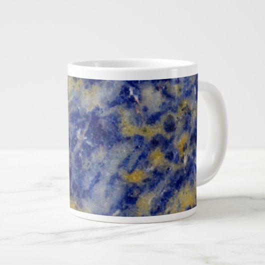 Sluiting van een Blauwe Sodalite Grote Koffiekop (Voorkant rechts)