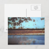 Sluiting van een blauwgroen en blauwe vrachtwagen briefkaart (Voorkant / Achterkant)