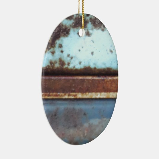 Sluiting van een blauwgroen en blauwe vrachtwagen keramisch ornament (Rechts)