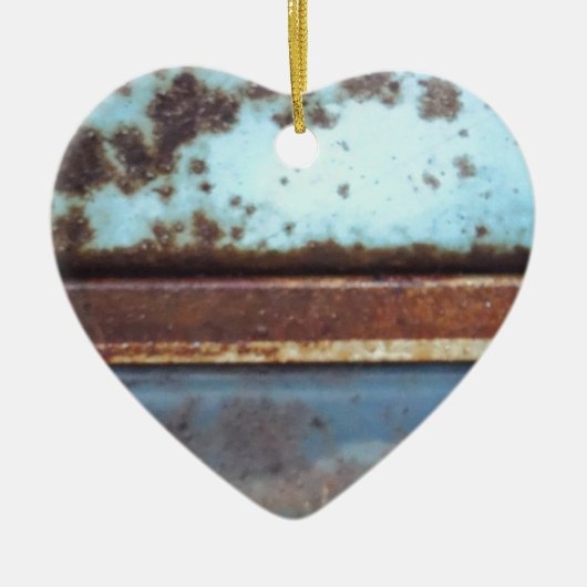 Sluiting van een blauwgroen en blauwe vrachtwagen keramisch ornament (Voorkant)