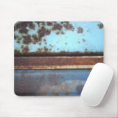 Sluiting van een blauwgroen en blauwe vrachtwagen muismat (Met muis)