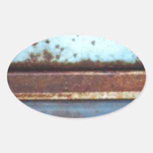 Sluiting van een blauwgroen en blauwe vrachtwagen ovale sticker