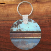 Sluiting van een blauwgroen en blauwe vrachtwagen sleutelhanger (Voorkant)