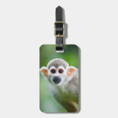 Sluiting van een Common Squirrel Monkey Bagagelabel (Voorkant verticaal)