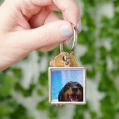Sluiting van een Dachshund-hond Sleutelhanger (Hand)