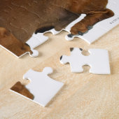 Sluiting van een dachshund legpuzzel (Zijkant)