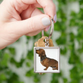 Sluiting van een dachshund sleutelhanger (Hand)