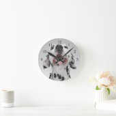 Sluiting van een Dalmatische hond Ronde Klok (Huis)