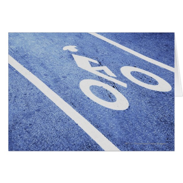 Sluiting van een fietsenbord op de weg (Voorkant Horizontaal)