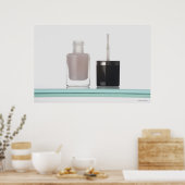 Sluiting van een fles nagellak poster (Keuken)