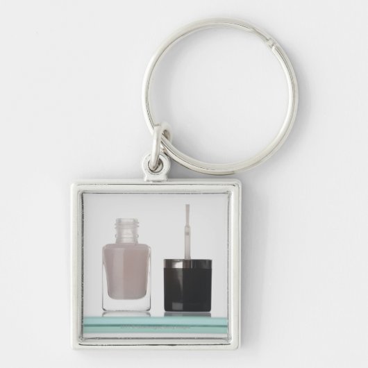 Sluiting van een fles nagellak sleutelhanger (Voorkant)