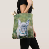 Sluiting van een Franse hond Tote Bag (Dichtbij)
