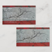 Sluiting van een gekraakte weg met wisselende stan visitekaartje (Voorkant / Achterkant)