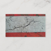 Sluiting van een gekraakte weg met wisselende stan visitekaartje (Achterkant)