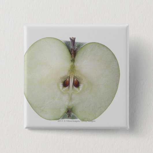 Sluiting van een gesneden smid-appel vierkante button 5,1 cm (Voorkant)